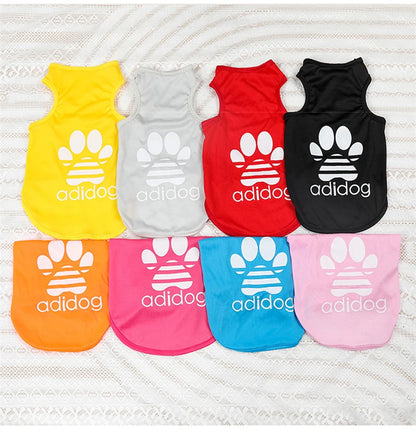 Designer Lightweight Pet Vest for Small Dogs Breathable Cat Clothing Candy Color Puppy Summer Clothes Sleeveless Pet T Shirts