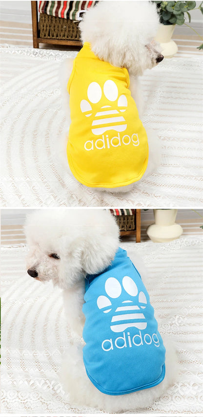 Designer Lightweight Pet Vest for Small Dogs Breathable Cat Clothing Candy Color Puppy Summer Clothes Sleeveless Pet T Shirts