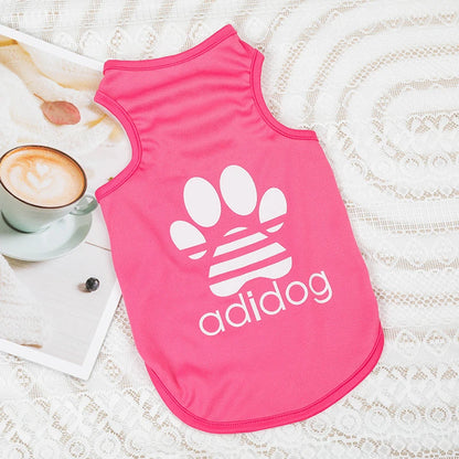 Designer Lightweight Pet Vest for Small Dogs Breathable Cat Clothing Candy Color Puppy Summer Clothes Sleeveless Pet T Shirts